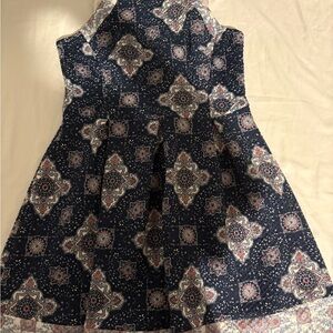 Rewind Blue and White Floral Dress